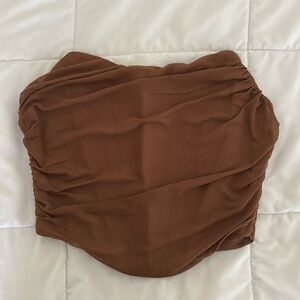 MODEGAL STRAPLESS CORSET CROP TOP